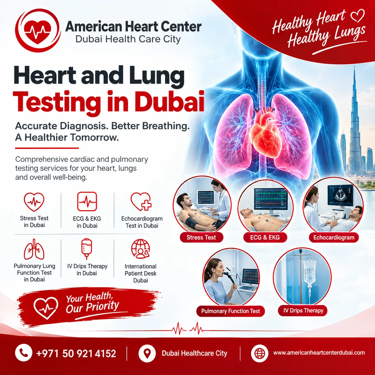 Heart and Lung Testing in Dubai